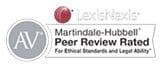 LexisNexis | Martindale-Hubbell | AV Peer Review Rated for Ethical Standards and Legal Ability